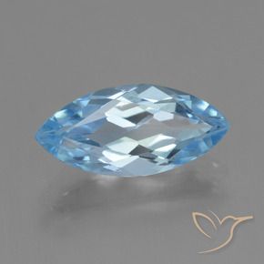 9,17 ctw natürlicher Himmerlblau Topas, Marquise, VVS