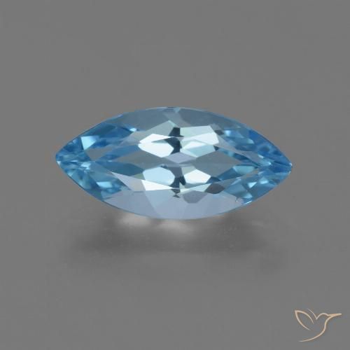 3.70ct Natürlicher Swiss Blue Topas, Marquise, VVS-VS