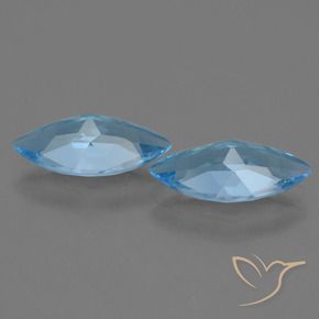 6.72 ct natürliche Swiss Blue Topas-Edelsteine, Marquise, VS