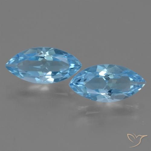 7.14ctw Natürlicher Himmerlblau Topas, Marquise, VVS-VS