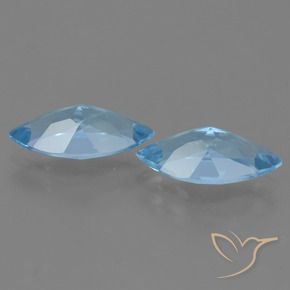7.14 ct natürliche Himmerlblau Topas-Edelsteine, Marquise, VVS-VS