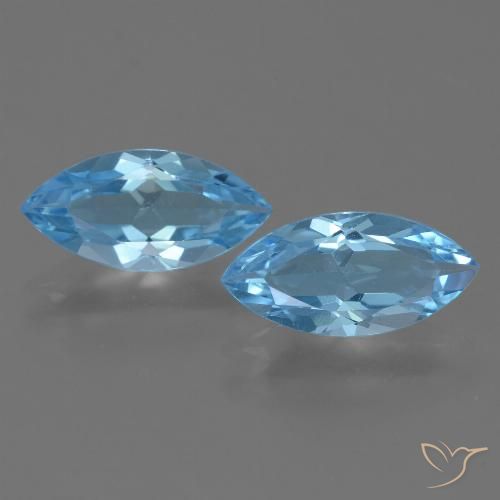 7.10ctw Natürlicher Swiss Blue Topas, Marquise, VS