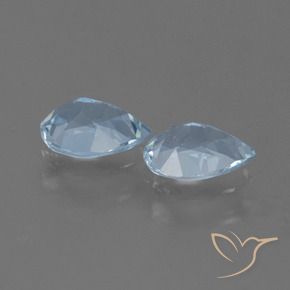 1.68 ct natürliche Himmerlblau Topas-Edelsteine, Birnenform, VVS-VS