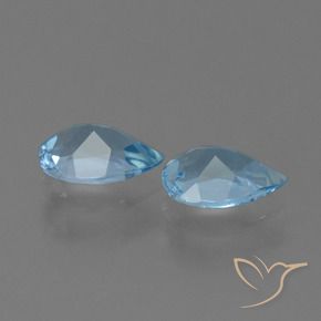 1.57 ct natürliche Himmerlblau Topas-Edelsteine, Birnenform, VS