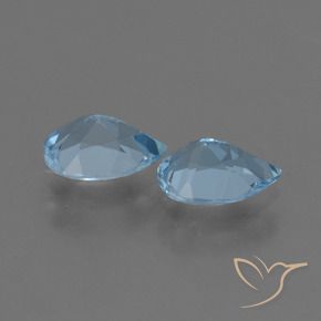 1.62 ct natürliche Himmerlblau Topas-Edelsteine, Birnenform, VS