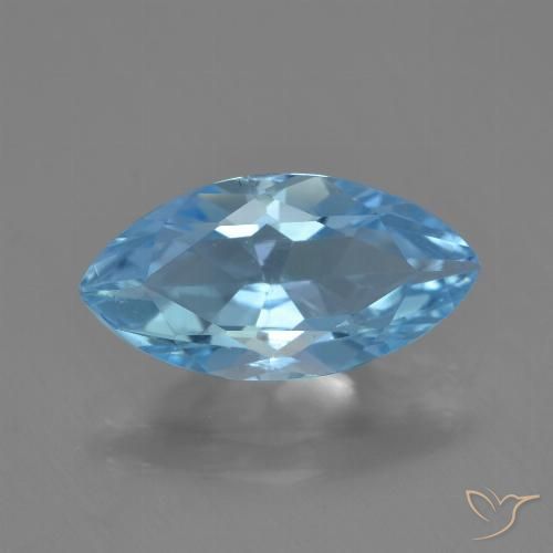 3.51ct Natürlicher Himmerlblau Topas, Marquise, VVS