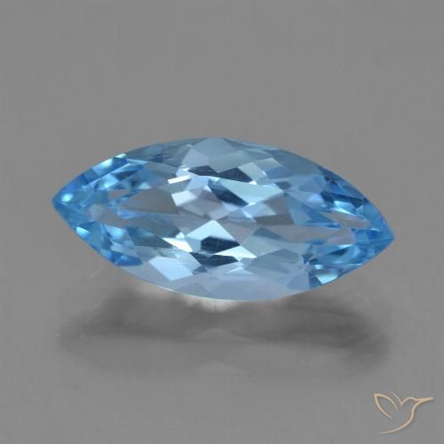 3.63ct Natürlicher Swiss Blue Topas, Marquise, VVS