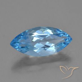 9,17 ctw natürlicher Swiss Blue Topas, Marquise, VVS