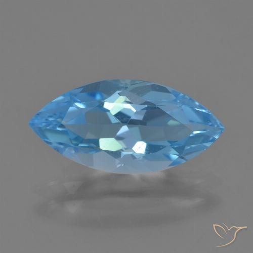 3.60ct Natürlicher Swiss Blue Topas, Marquise, VVS