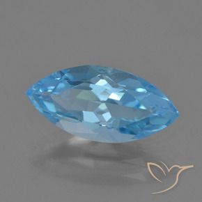 9,17 ctw natürlicher Swiss Blue Topas, Marquise, VVS
