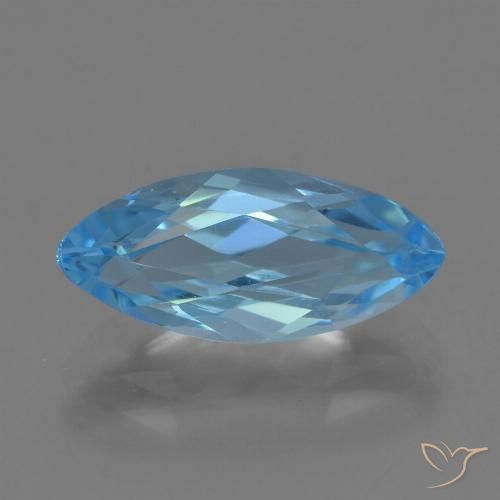 3.92ct Natürlicher Swiss Blue Topas, Marquise, VVS