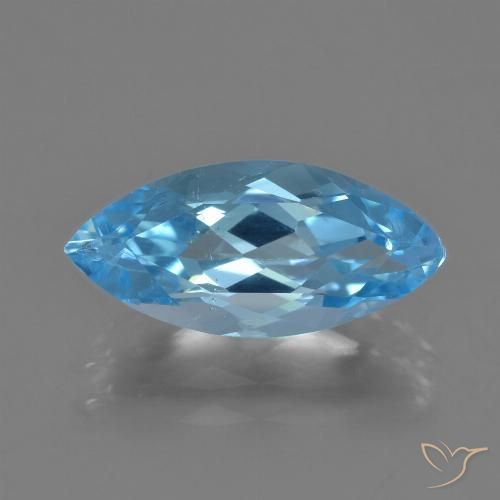 3.50ct Natürlicher Swiss Blue Topas, Marquise, VS