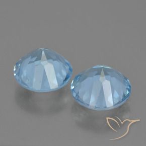 4.44 ct natürliche Himmerlblau Topas-Edelsteine, Runden, VVS-VS
