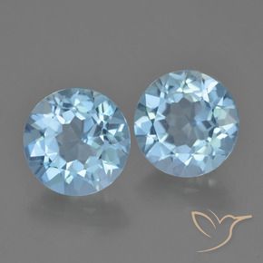 4.70 ct natürliche Himmerlblau Topas-Edelsteine, Runden, VVS-VS
