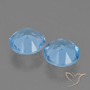 4.55 ct natürliche Himmerlblau Topas-Edelsteine, Runden, VS