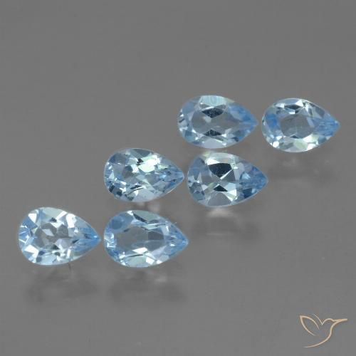 3.22ctw Natürlicher Himmerlblau Topas, Birnenform, VS
