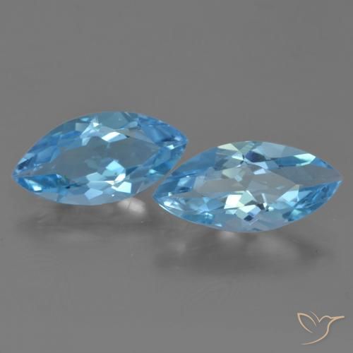6.41ctw Natürlicher Swiss Blue Topas, Marquise, VVS
