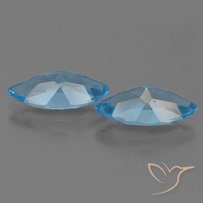 7.12 ct natürliche Swiss Blue Topas-Edelsteine, Marquise, VVS