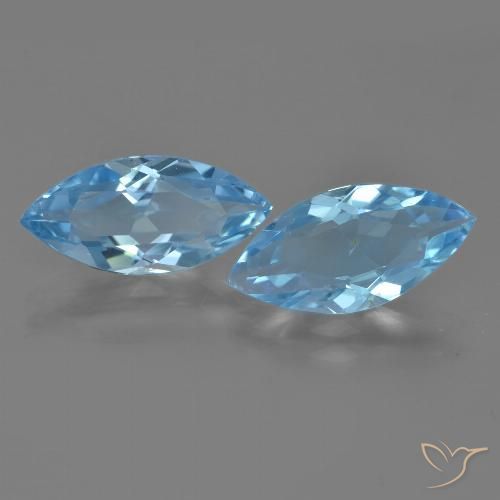 6.44ctw Natürlicher Himmerlblau Topas, Marquise, VVS