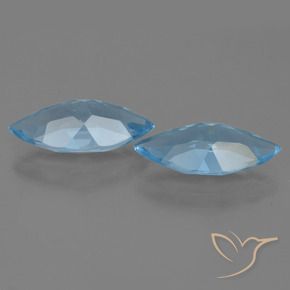 6.44 ct natürliche Himmerlblau Topas-Edelsteine, Marquise, VVS