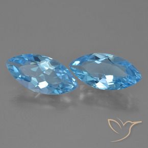 6.90 ct natürliche Himmerlblau Topas-Edelsteine, Marquise, VVS-VS