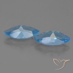 6.90 ct natürliche Himmerlblau Topas-Edelsteine, Marquise, VVS-VS
