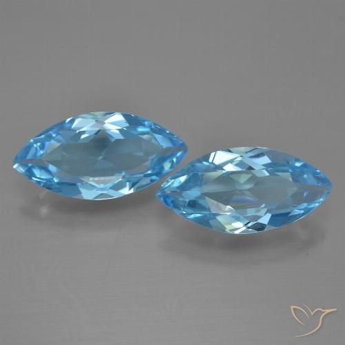 6.26ctw Natürlicher Swiss Blue Topas, Marquise, VVS