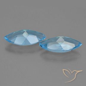 6.26 ct natürliche Swiss Blue Topas-Edelsteine, Marquise, VVS