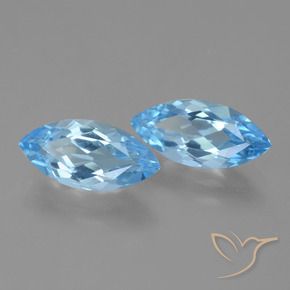 7.21 ct natürliche Himmerlblau Topas-Edelsteine, Marquise, VVS-VS