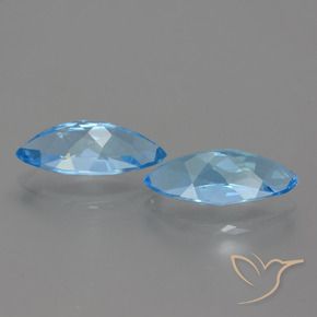 7.17 ct natürliche Swiss Blue Topas-Edelsteine, Marquise, VVS-VS
