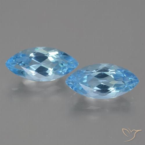 7.95ctw Natürlicher Himmerlblau Topas, Marquise, VVS