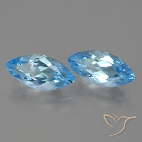7.95 ct natürliche Himmerlblau Topas-Edelsteine, Marquise, VVS