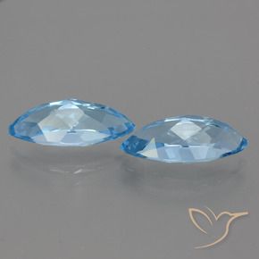 7.95 ct natürliche Himmerlblau Topas-Edelsteine, Marquise, VVS