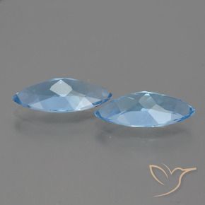 6.43 ct natürliche Himmerlblau Topas-Edelsteine, Marquise, VVS-VS