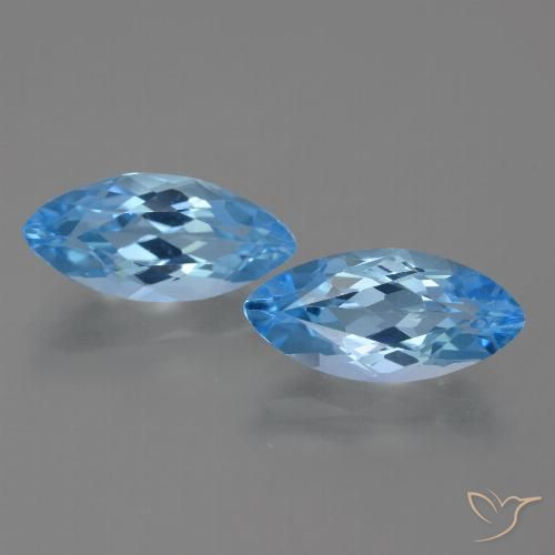 7.89ctw Natürlicher Swiss Blue Topas, Marquise, VVS