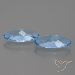 7.34 ct natürliche Himmerlblau Topas-Edelsteine, Marquise, VVS-VS