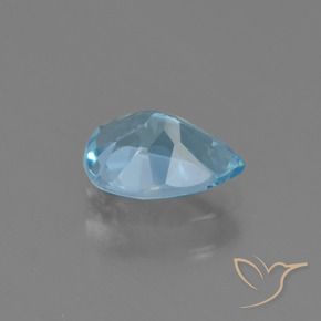 9,17 ctw natürlicher Swiss Blue Topas, Birnenform, VVS-VS