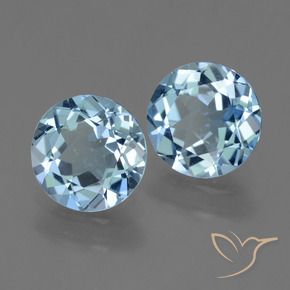 4.25 ct natürliche Himmerlblau Topas-Edelsteine, Runden, VVS-VS