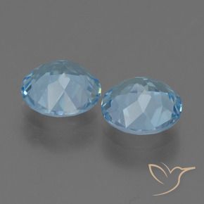 4.25 ct natürliche Himmerlblau Topas-Edelsteine, Runden, VVS-VS