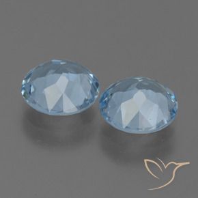 4.39 ct natürliche Himmerlblau Topas-Edelsteine, Runden, VVS-VS