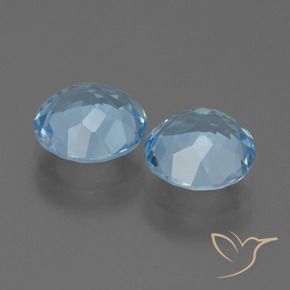 4.46 ct natürliche Himmerlblau Topas-Edelsteine, Runden, VVS-VS