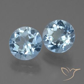 4.74 ct natürliche Himmerlblau Topas-Edelsteine, Runden, VVS-VS