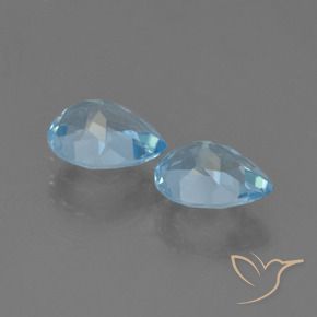 1.69 ct natürliche Himmerlblau Topas-Edelsteine, Birnenform, VS