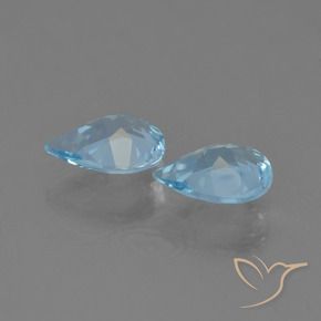 1.28 ct natürliche Himmerlblau Topas-Edelsteine, Birnenform, VS