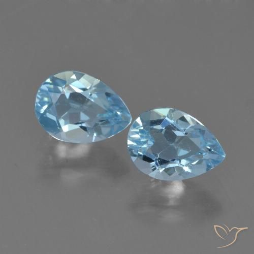 1.79ctw Natürlicher Himmerlblau Topas, Birnenform, VS