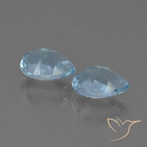 1.79 ct natürliche Himmerlblau Topas-Edelsteine, Birnenform, VS