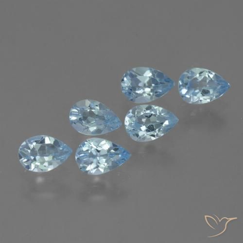 3.21ctw Natürlicher Himmerlblau Topas, Birnenform, VS