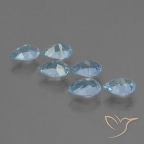 2.94 ct natürliche Himmerlblau Topas-Edelsteine, Birnenform, VS