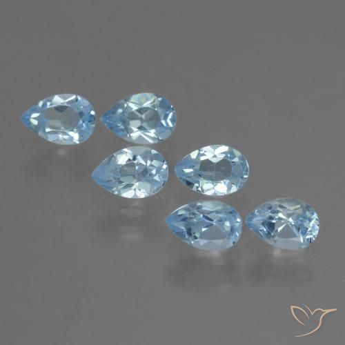 3.27ctw Natürlicher Swiss Blue Topas, Birnenform, VS