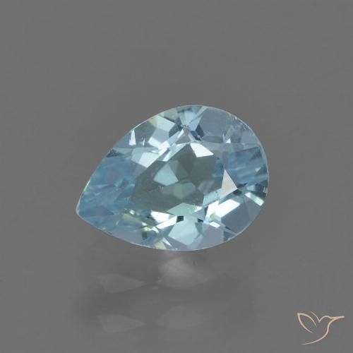 0.94ct Natürlicher Himmerlblau Topas, Birnenform, VS